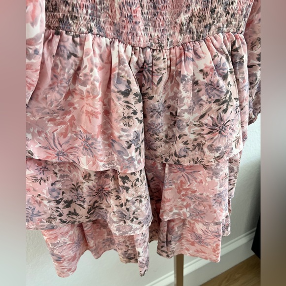 Entro Pink Floral Dress - Picture 3 of 6